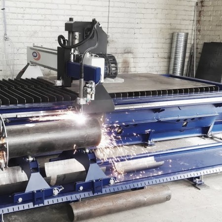  ALFATEC CNC Plazmas griešanas mašīna ar cauruļu griezējierīci 2017